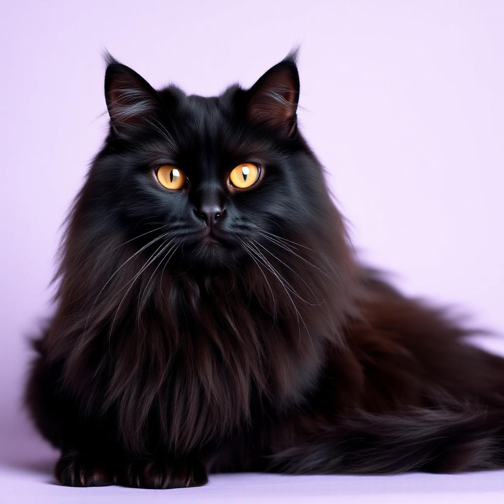 Gato Angora Negro